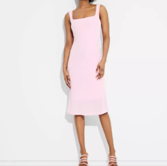 WILD FABLE WOMEN'S PINK SQUARE NECK MIDI DRESS. NWT/ MED - Picture 1 of 7
